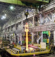 Окончание термообработки ротора на модернизированной печи